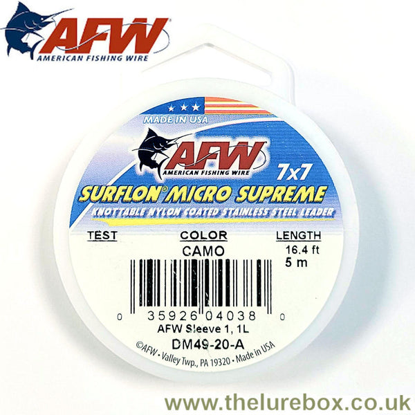AFW Surflon Micro Supreme Knottable Wire Trace, 49 strand