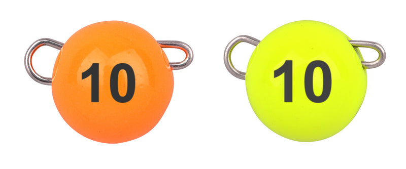 SPRO Freestyle Tungsten Bottom Jig Cheburashka Weights - Orange & Chartreuse