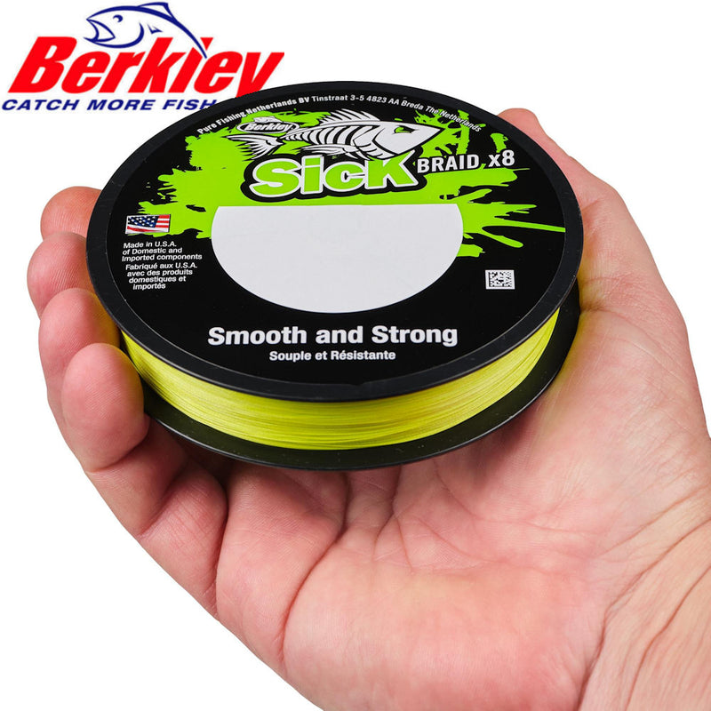 Berkley Sick Braid Hi Vis Flame Green - 150m