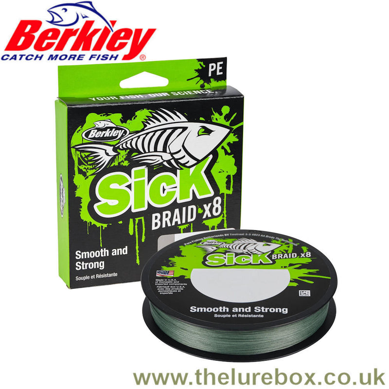 Berkley Sick Braid Low Vis Moss Green - 150m