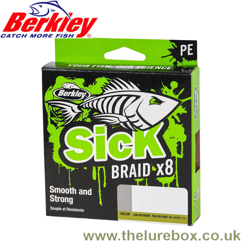 Berkley Sick Braid Low Vis Moss Green - 150m