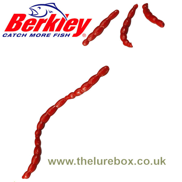 Berkley Gulp Maxi Blood Worms Blood Red