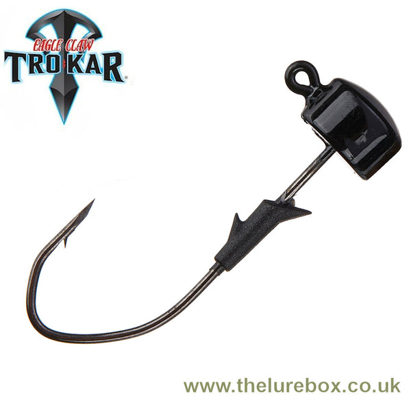 Lazer Trokar Eagle Claw Pro V Finesse Ned Rig Heads - Black - The Lure Box