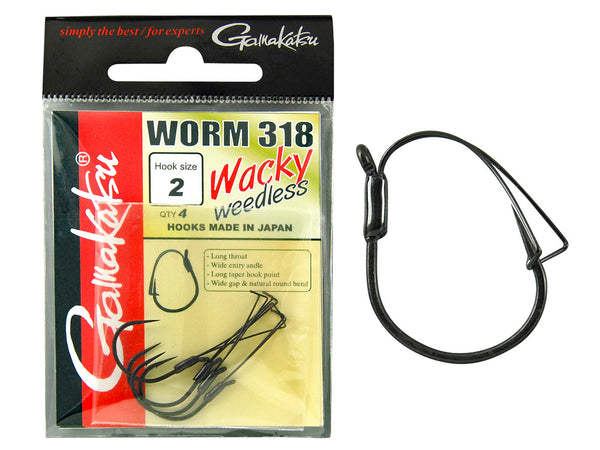 Gamakatsu 318 Worm Wacky Weedless Hooks